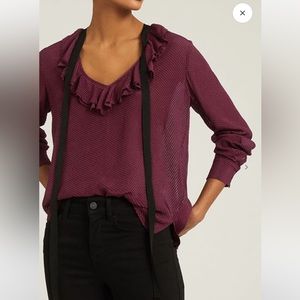 Reiss Mackenzie Berry Top size US 2 / UK 6 NWT